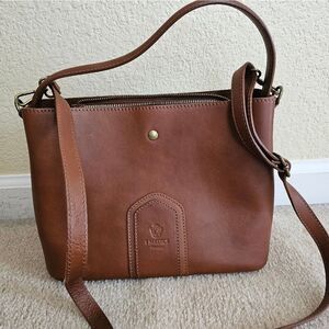 Medici Brown Leather Crossbody Bag
